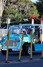 LAUREN SILVERMAN and Simon Cowell Ride Through Streets of Malibu 08/31/2024