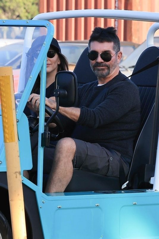 LAUREN SILVERMAN and Simon Cowell Ride Through Streets of Malibu 08/31/2024