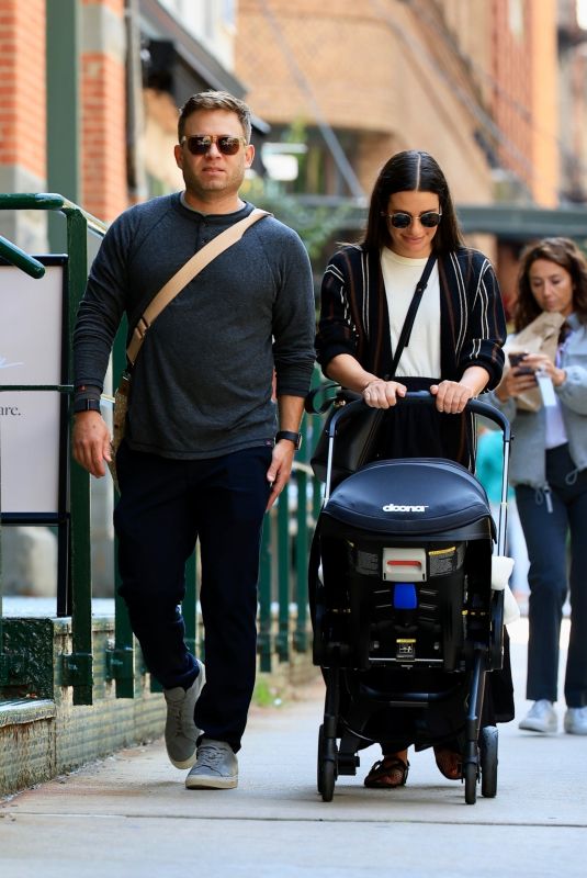 LEA MICHELE and Zandy Reich Out with Their Baby in New York 09/09/2024