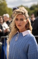 LEONIE HANNE and EMILI SINDLEV Arrives at Loewe Fashion Show at PFW in Paris 09/27/2024