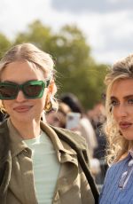 LEONIE HANNE and EMILI SINDLEV Arrives at Loewe Fashion Show at PFW in Paris 09/27/2024