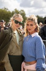 LEONIE HANNE and EMILI SINDLEV Arrives at Loewe Fashion Show at PFW in Paris 09/27/2024