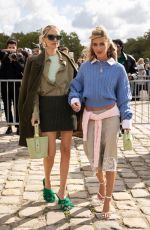 LEONIE HANNE and EMILI SINDLEV Arrives at Loewe Fashion Show at PFW in Paris 09/27/2024