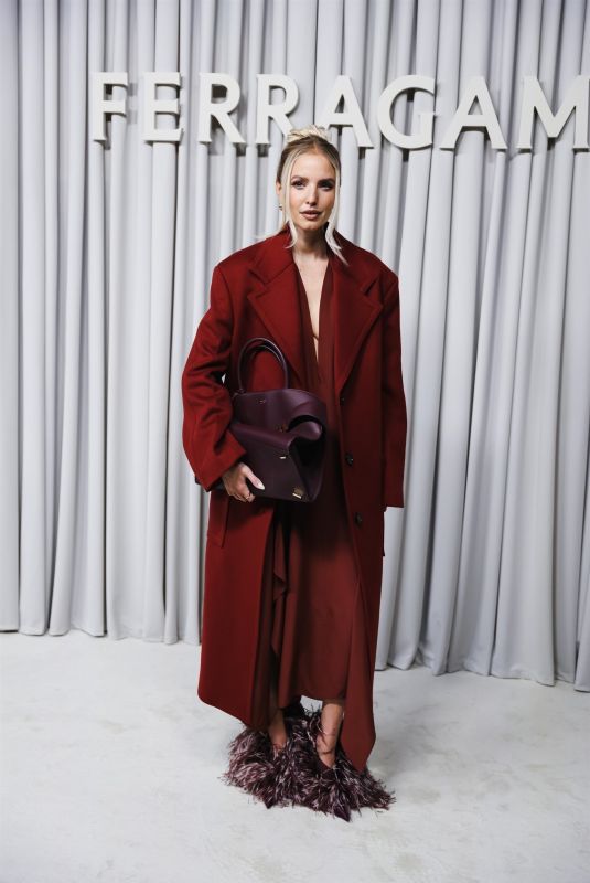 LEONIE HANNE at Ferragamo Show at Milan Fashion Week 09/21/2024