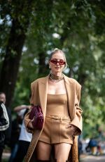 LEONIE HANNE Outside Gucci Fashion Show at Milan Fashion Week 09/20/2024