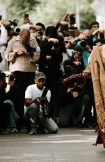 LEONIE HANNE Outside Gucci Fashion Show at Milan Fashion Week 09/20/2024