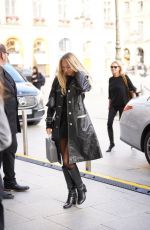 LILA GRACE MOSS Arrives at Her Hotel at Paris Fashion Week 09/29/2024