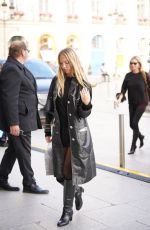 LILA GRACE MOSS Arrives at Her Hotel at Paris Fashion Week 09/29/2024