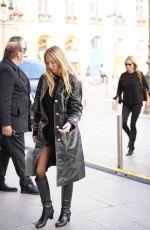 LILA GRACE MOSS Arrives at Her Hotel at Paris Fashion Week 09/29/2024