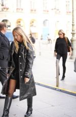 LILA GRACE MOSS Arrives at Her Hotel at Paris Fashion Week 09/29/2024