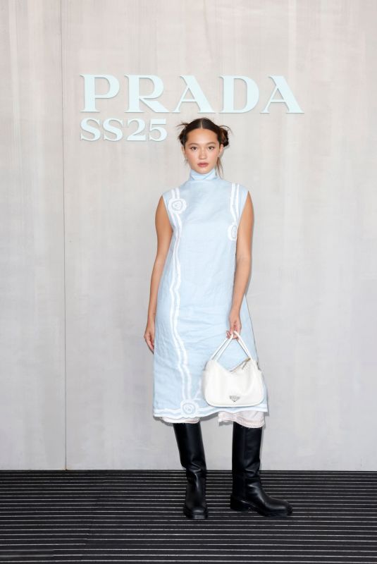 LILY CHEE at Prada SS25 Show at Milan Fashion Week 09/19/2024
