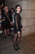 LILY COLLINS Arrives at Emily in Paris Screening at Palsy Center in New York 09/17/2024