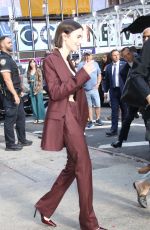 LILY COLLINS Arrives at MAA Studio in New York 09/16/2024