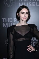 LILY COLLINS at Emily in Paris Screening at Paley Center in New York 09/17/2024