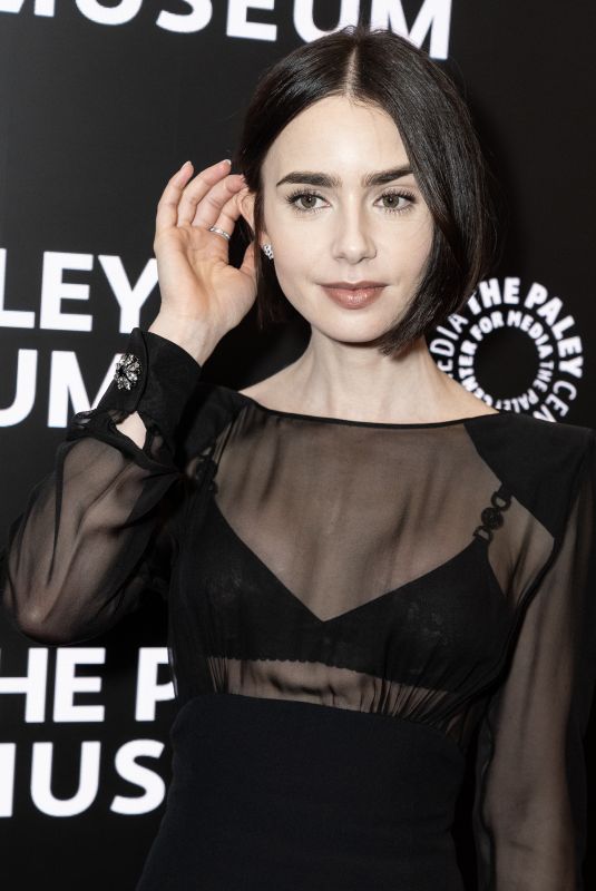 LILY COLLINS at Emily in Paris Screening at Paley Center in New York 09/17/2024