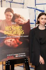 LILY COLLINS at His Three Daughters Special Screening in London 09/01/2024