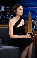 LILY COLLINS at Tonight Show Starring Jimmy Fallon 09/17/2024