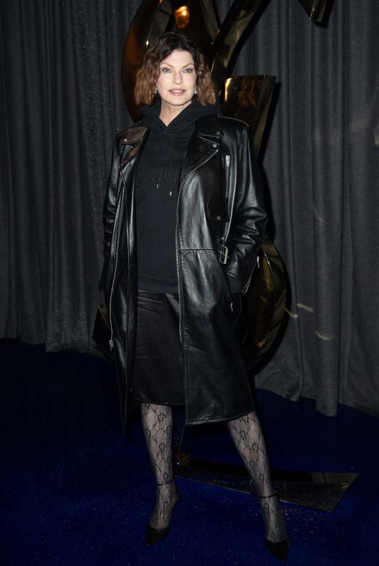 LINDA EVANGELISTA at Saint Laurent Fashion Show at Paris Fashion Week 09/24/2024