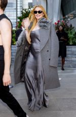 LINDSAY LOHAN Leaves Michael Kors Fashion Show in New York 09/10/2024