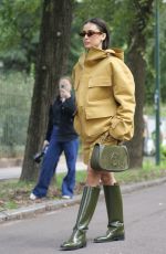 LIVIA NUNES MARQUES Arrives at Gucci Show at Milan Fashion Week 09/20/2024