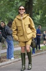 LIVIA NUNES MARQUES Arrives at Gucci Show at Milan Fashion Week 09/20/2024
