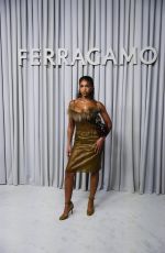 LORI HARVEY at Ferragamo Show at Milan Fashion Week 09/21/2024
