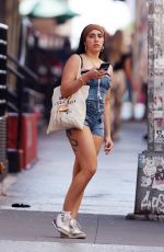 LOURDES LEON in Denim Shorts Out in New York 09/02/2024