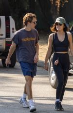 LUCY HALE and John Owen Out with Her Dogs in Los Angeles 09/20/2024