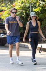 LUCY HALE and John Owen Out with Her Dogs in Los Angeles 09/20/2024