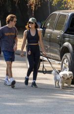 LUCY HALE and John Owen Out with Her Dogs in Los Angeles 09/20/2024