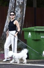LUCY HALE Out for a Dog Walk in Los Angeles 09/05/2024
