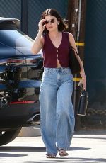 LUCY HALE Parking Her Car in West Hollywood 09/10/2024