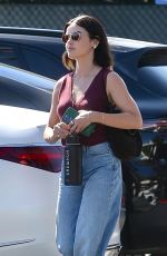 LUCY HALE Parking Her Car in West Hollywood 09/10/2024