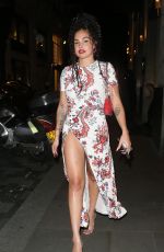 MABEL Leaves British Vogue and Rabanne London Fashion Week Party 09/14/2024