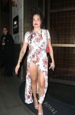 MABEL Leaves British Vogue and Rabanne London Fashion Week Party 09/14/2024