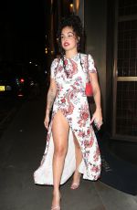 MABEL Leaves British Vogue and Rabanne London Fashion Week Party 09/14/2024