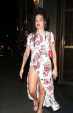 MABEL Leaves British Vogue and Rabanne London Fashion Week Party 09/14/2024
