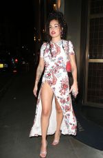 MABEL Leaves British Vogue and Rabanne London Fashion Week Party 09/14/2024