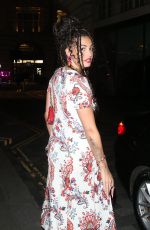 MABEL Leaves British Vogue and Rabanne London Fashion Week Party 09/14/2024