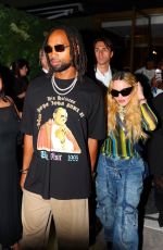 MADONNA and Her New Boyfriend Arrives at Off-White Party at New York Fashion Week 09/08/2024