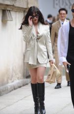 MAIA MITCHELL Arrives at Hugo Boss Fashion Show in Milan 09/18/2024