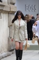 MAIA MITCHELL Arrives at Hugo Boss Fashion Show in Milan 09/18/2024