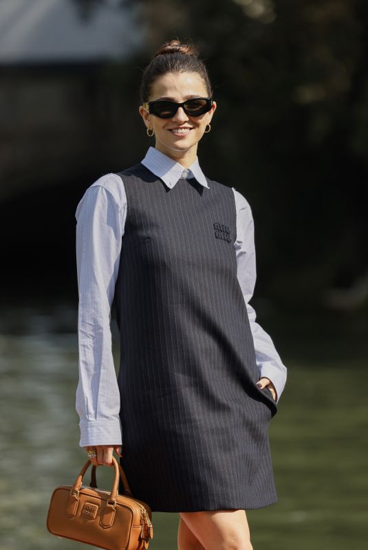 MARISA ABELA Arrives at Hotel Excelsior at 81st Venice International Film Festival 09/02/2024