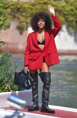MEGAN RIA Arrives at Hotel Excelsior at 81st Venice International Film Festival 09/02/2024