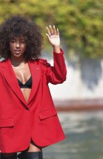 MEGAN RIA Arrives at Hotel Excelsior at 81st Venice International Film Festival 09/02/2024