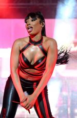 MEGAN THEE STALLION Performs at Athlos NYC at Icahn Stadium in New York 09/26/2024