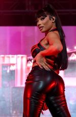 MEGAN THEE STALLION Performs at Athlos NYC at Icahn Stadium in New York 09/26/2024