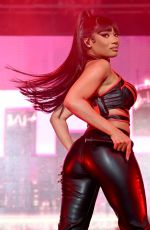 MEGAN THEE STALLION Performs at Athlos NYC at Icahn Stadium in New York 09/26/2024