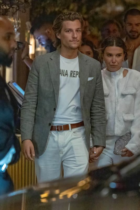 MILLIE BOBBY BROWN and Jake Bongiovi Out in Florence 09/20/2024