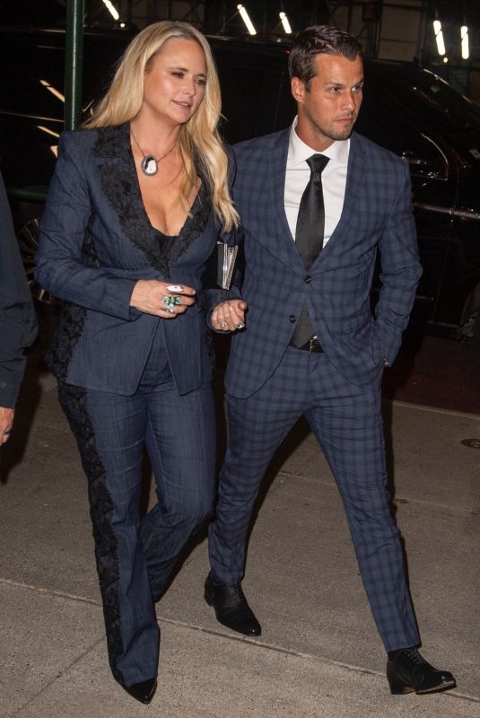 MIRANDA LAMBERT and Brendan McLoughlin Arrives at Their Hotel in New York 09/18/2024